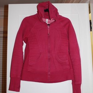 Lululemon Pink Scuba Hoodie size 8 heavy/warm